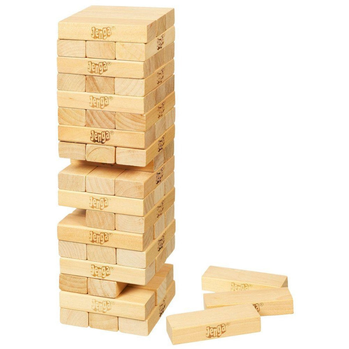 Classic Jenga Wooden Stacking Tower Board Game For Kids & Adults