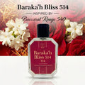 Baraka'h Bliss 514--Inspired by Baccarat Rouge 540-For Unisex -Free Delivery