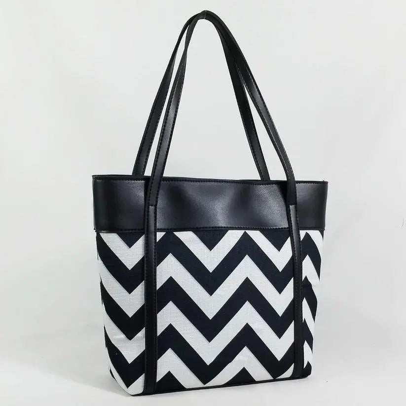 Women's PU Leather Printed Tote Bags