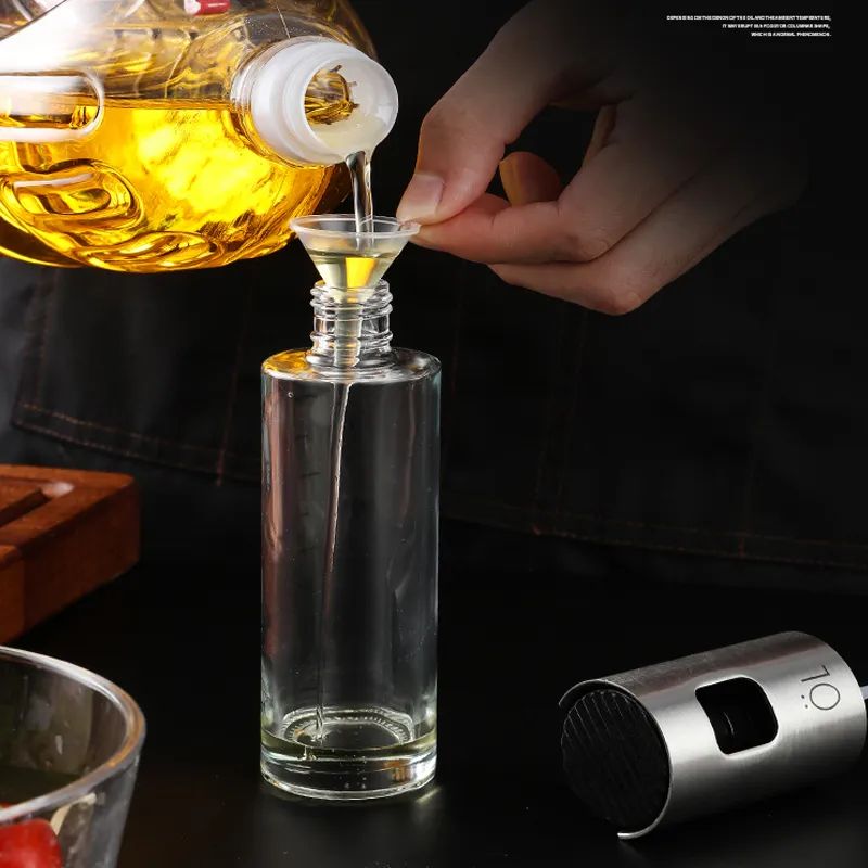 Kitchen Push Type Spray Olive Oil Sprayer Bottle Pump