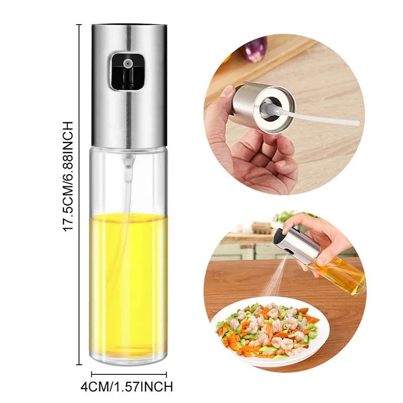 Kitchen Push Type Spray Olive Oil Sprayer Bottle Pump